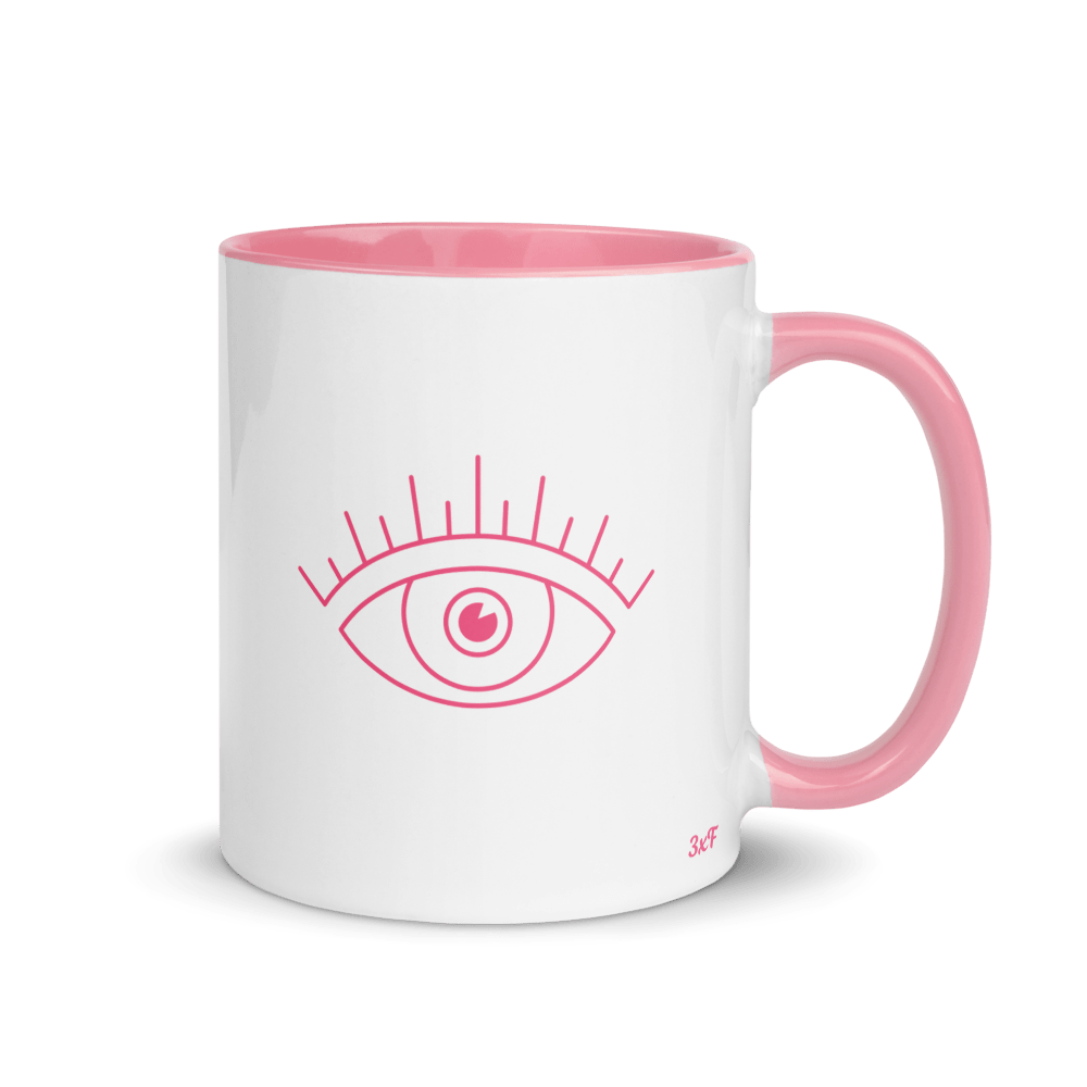 Cute Mug with color inside--I'm not woke yet